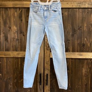 AE next level stretch hi-rise jegging, size 4